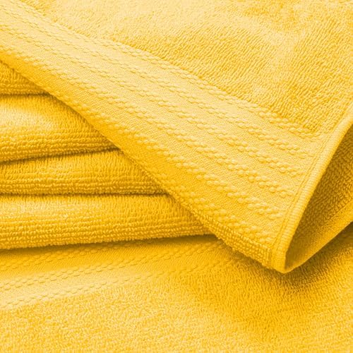 GLAMBURG Premium Cotton Oversized 2 Pack Bath Sheet 35x70-100% Pure Cotton - Image 2