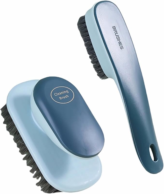 2-Pack Ergonomic Shoe & Laundry Scrub Brush Set by Unknown