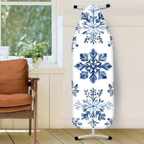 Nuxovilar Blue Snowflake Ironing Board Cover 15x54 Inches Polyester - Image 2