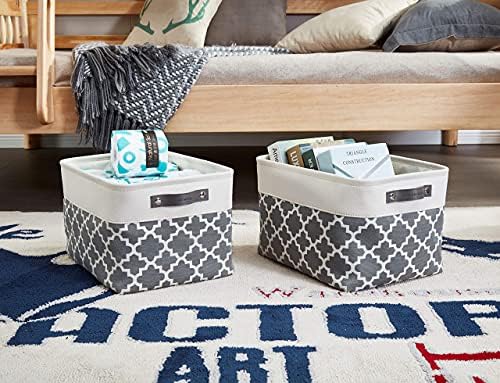 DECOMOMO Storage Bins, Large Fabric Storage Baskets - Image 4