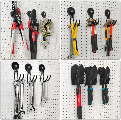 3-H Heavy Duty Magnetic Hooks, No-Drill Garage Power Tool Holder, 2 Pack - Image 5