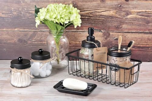 SheeChung Hanging Wall Wire Baskets, Portable Metal Wall Mount Basket - Image 5