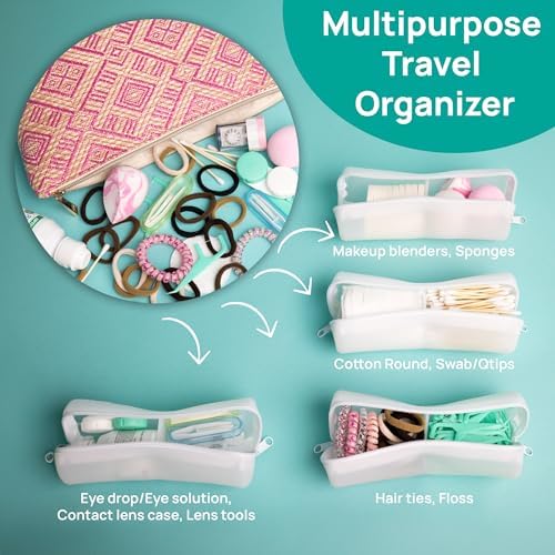 Cotton Round Swab Travel Case, 2-in-1 Beauty Organizer - Image 3