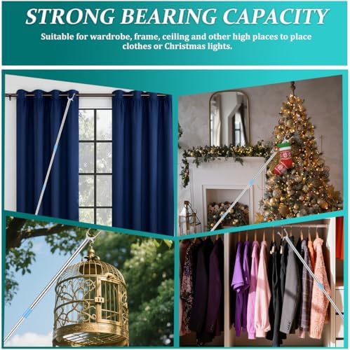 BESTOYARD Adjustable Clothes Pole 79.13In Telescoping Clothesline Pole - Image 3