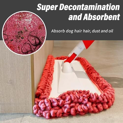 16.5" Microfiber Mop Pads Refills, 3 Pack Reusable Replacement Heads​​ - Image 2