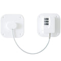 A Pack Refrigerator Lock - Heavy Duty Combination Fridge Lock, Child/Baby Proofing Lock for Cabinets, Closets, Drawers, Window and More, Easy Install and Use (White)