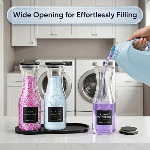 3 Pack Glass Laundry Detergent Containers - Image 7