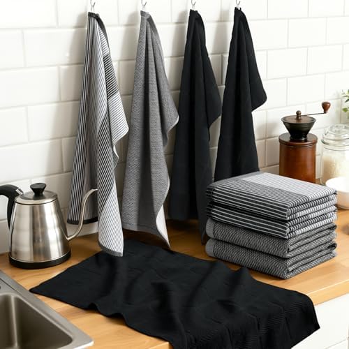 Homaxy 3 Pack Cotton Terry Premium Kitchen Towels, 18 x 28 in - Image 6