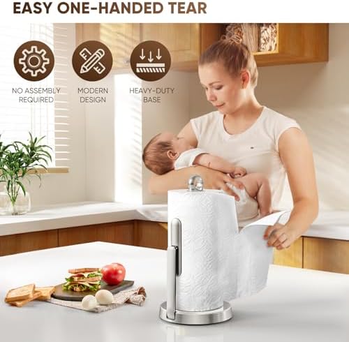 theaoo Heavy-Duty Paper Towel Holder - Image 3