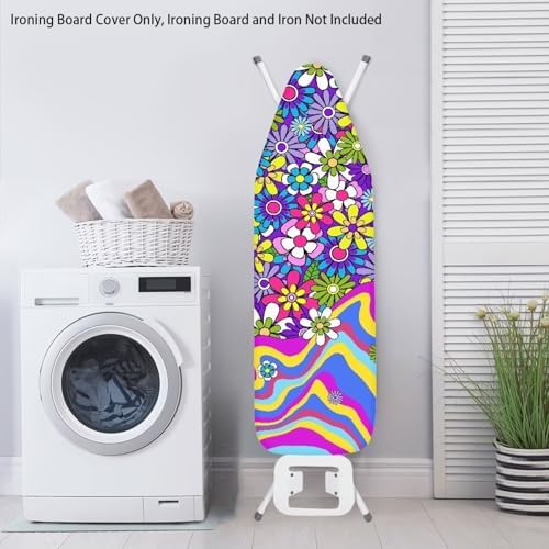 Hippie Floral Standard Ironing Board Cover Heat Reflective Ironing Mat - Image 3