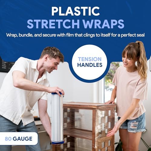 International Plastics Co. 80 Gauge 18'' Stretch Wrap - Image 3