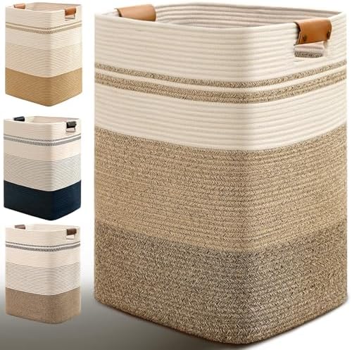 Laundry Hamper, 95L Tall Laundry Basket by Degeyoyo