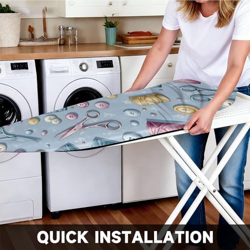 Ironing Board Cover 15"x54", Standard Ironing Board Replacement Cover, Easy Fit - Image 4