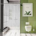 AmazerBath Small Stall Shower Curtain Clear 60x60 Inches, Plastic RV Shower by AmazerBath