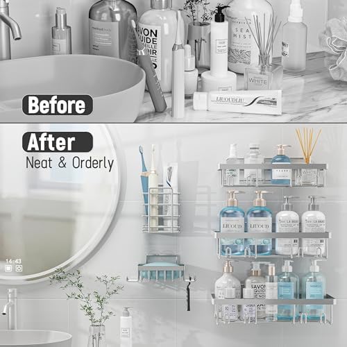 Liuoud 5 Pack Shower Caddy for Inside Shower - Image 6
