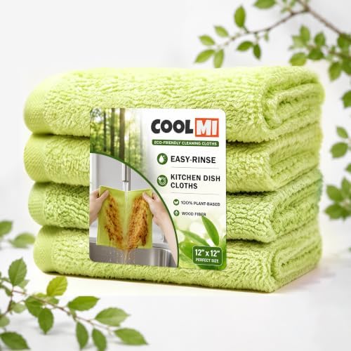 COOLMI Kitchen Dish Cloths, Easy-Rinse Dish Towels by COOLMI