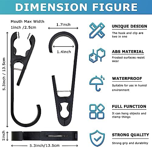 Laundry Hooks with Clips Hanger Closet Organizer Clamps Socks Boot Bras Towels - Image 4