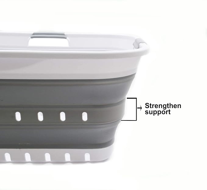 SAMMART 42L Collapsible Plastic Laundry Basket - Image 5