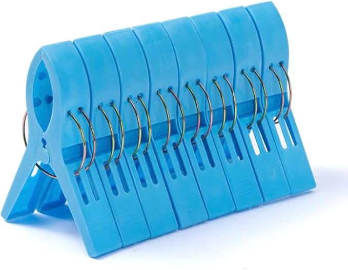 JABINCO Beach Towel Clips 8 Pack Large Chair Clips by HONGYUTAI