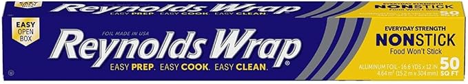 Reynolds Wrap Non-Stick Aluminum Foil Easy Prep, Cook & Clean - Image 2