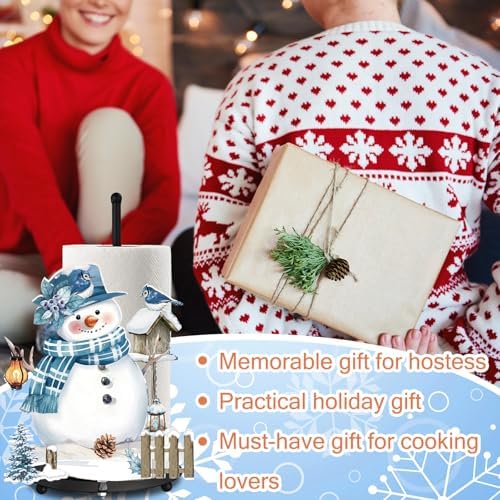 MorningRo Winter Paper Towel Holder Snowman Countertop Kitchen Decor and - Image 6