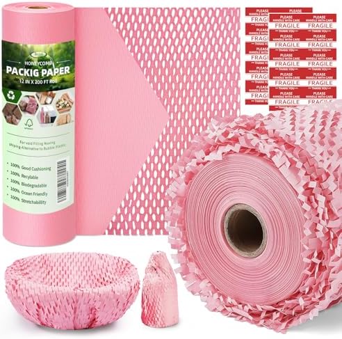 Honeycomb Packing Paper, Recyclable Moving Supplies Bubble Packing Wrap by BesitekPackingPaper