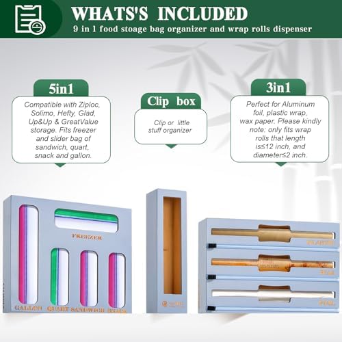 Calmbee 9 in 1 Bamboo Storage Bag Organizer - Image 3