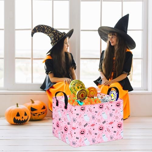 MAIZMZ Halloween Storage Basket Pumpkin Ghost Gift Basket - Image 2