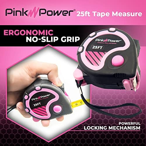 Pink Power 25ft Pink Tape Measure - Image 4