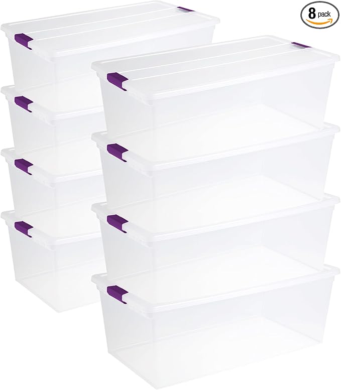 Sterilite Clearview Latch Boxes, Storage Bins by Sterilite