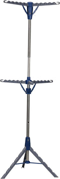 Household Essentials 5012-1 Portable 2-Tier Clothes Drying Rack Tri-pod | Dry by HouseholdEssentials