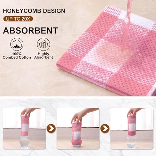 Mordimy Cotton Weave Kitchen Towels, 4 Pack - Image 3