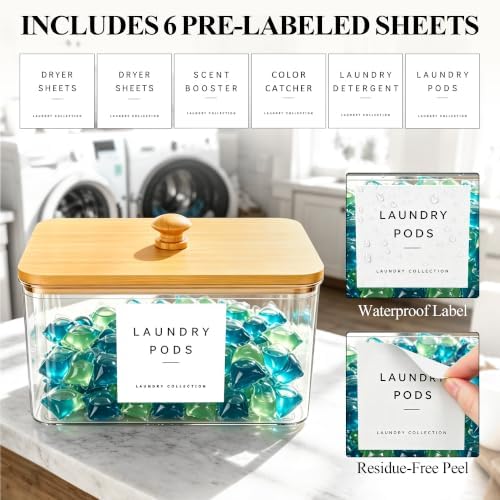 Dryer Sheet Holder with 6 Labels - Image 3
