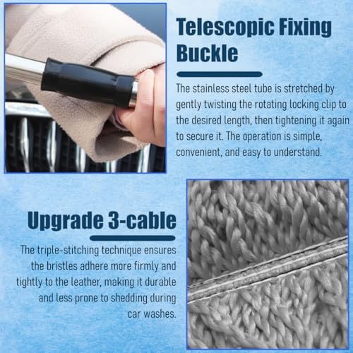 Car Duster Exterior Scratch Free, Microfiber Vehicle Dust Cleaning Brush - Image 5