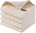 Homaxy 100% Cotton Terry Kitchen Dish Cloths, 4 Pack by Homaxy