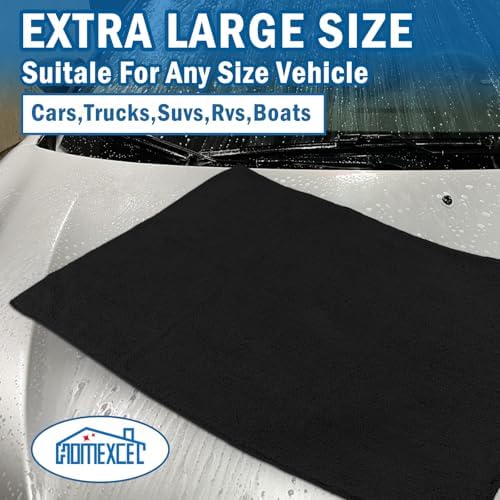 HOMEXCEL Professional Large Microfiber Car Drying Towels 2 Pack - Image 3