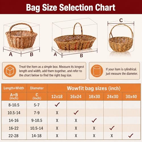 Wowfit 18x30 Cellophane Wrap for Gift Baskets, 10 Bags - Image 3
