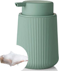 YAUKPH Striped Foaming Hand Soap Dispenser Sage Green | by KellyHome