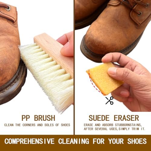Suede Shoe Cleaning Kit 3Pcs Brush & Eraser Set - Image 5