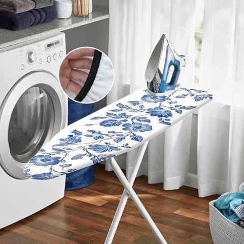 Nuxovilar Blue Floral Vines Ironing Board Cover 15x54 Polyester - Image 6