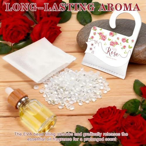 13 PCS Rose Scented Sachets, Long Lasting Room Air Freshener Odor Deodorizer - Image 2