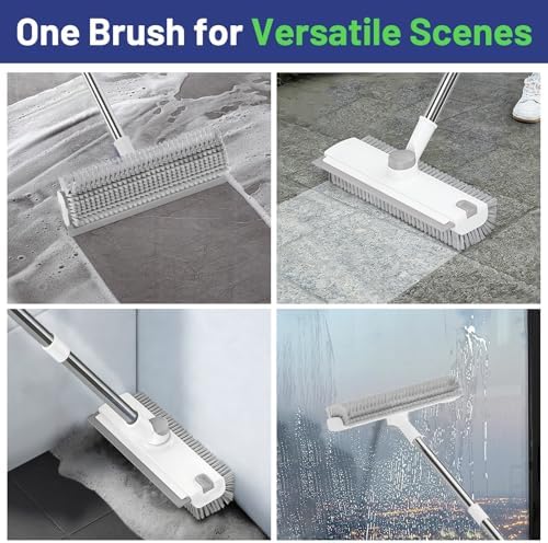 3 in 1 Floor Scrub Brush with Long Handle & Squeegee - Image 4