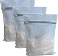 3Pcs Mesh Laundry Bags Durable Zipper Wash Bags by monochef