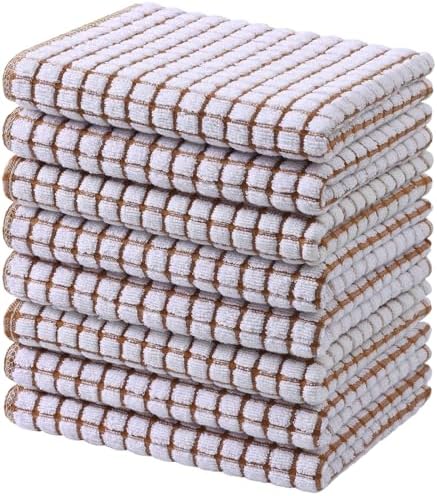 Mordimy Premium Cotton Kitchen Towels 16"x 25", 8 Pack by Mordimy