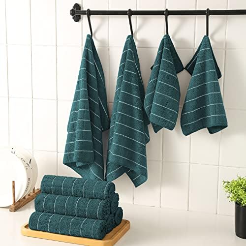 Puomue Microfiber Kitchen Towels and Dishcloths Set, 26 x 18 Inch and 12 x 12 - Image 6