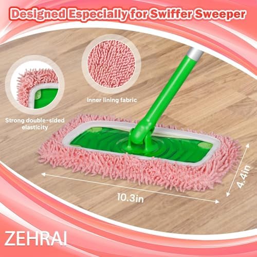 6Pcs Reusable Microfiber Mop Pads Compatible - Image 2