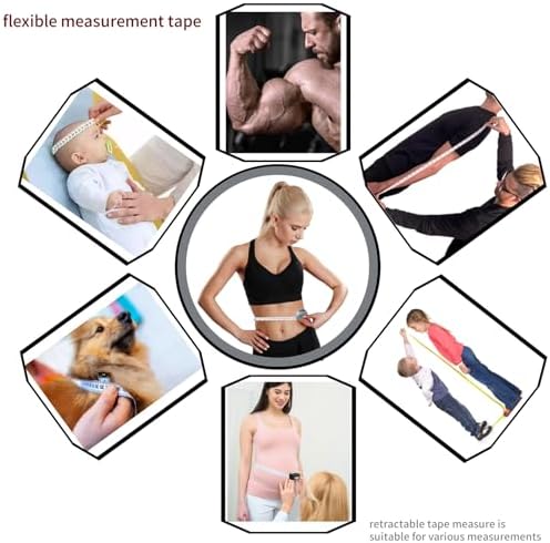 Body Measurement Tape Measure Fitness Tracking Tools Sewing Ruler 60" - Image 4