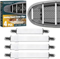 4 Pack Ironing Board Cover Clips, Adjustable Elastic Fasteners by LVYSHOW