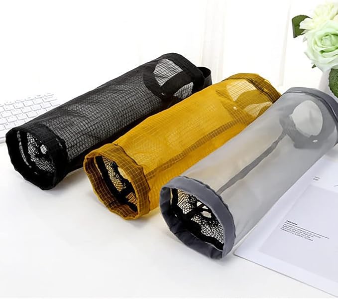 Plastic Bag Holder, Grocery Bag Holder Mesh Hanging Storage Bag Dispenser - Image 7