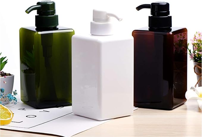 Plastic Pump Bottle Refillable Lotion Soap Dispenser 15oz White 2 Pack | Sturdy - Image 8
